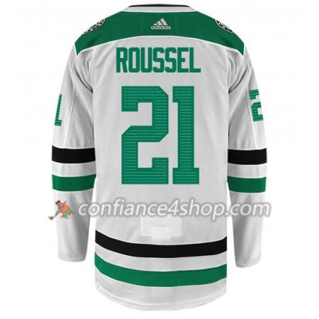 Adidas Maillot de Hockey Dallas Stars ANTOINE ROUSSEL 21 Blanc Authentic - Homme